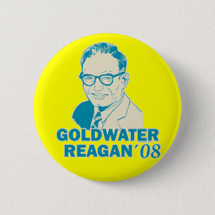Macaron Rond 5 Cm Bouton de Goldwater Reagan 08