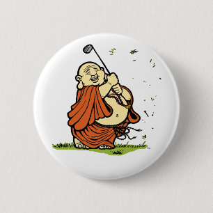 Macaron Rond 5 Cm Bouton de golf de Bouddha
