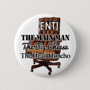 Macaron Rond 5 Cm Bouton de "grand fromage" d'ENTJ