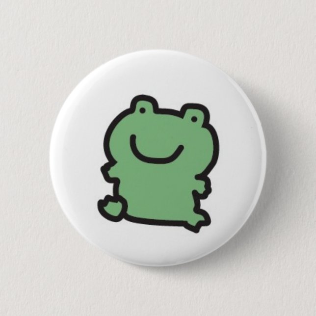Macaron Rond 5 Cm Bouton de grenouille (Devant)