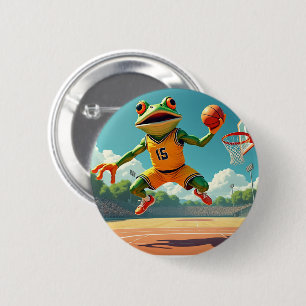 Macaron Rond 5 Cm Bouton de grenouille de basket