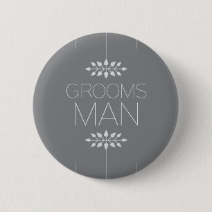 Macaron Rond 5 Cm Bouton de Groomsman
