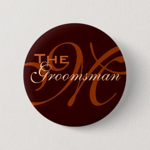 Macaron Rond 5 Cm Bouton de Groomsman