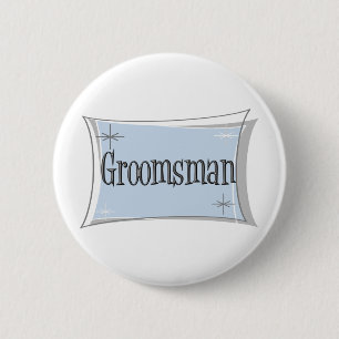 Macaron Rond 5 Cm Bouton de Groomsman
