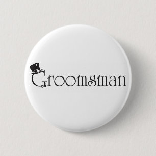 Macaron Rond 5 Cm Bouton de Groomsman