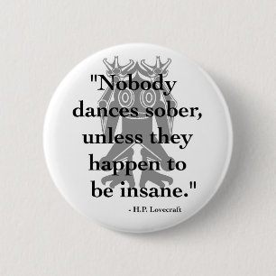 Macaron Rond 5 Cm Bouton de H.P. Lovecraft Quote