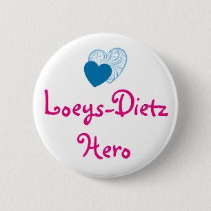 Macaron Rond 5 Cm Bouton de héros de Loeys-Dietz