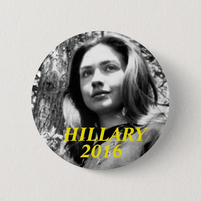Macaron Rond 5 Cm Bouton de Hillary Clinton 2016 (Devant)
