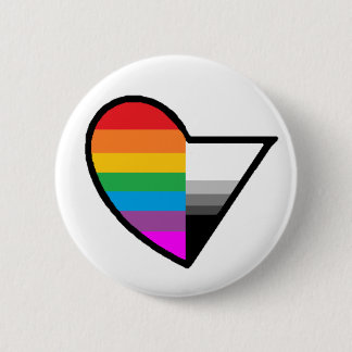 Macaron Rond 5 Cm Bouton de Homoromantic Demisexual