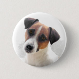Macaron Rond 5 Cm Bouton de Jack Russell