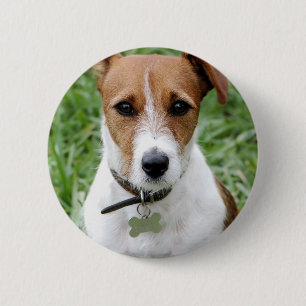 Macaron Rond 5 Cm Bouton de Jack Russell Terrier