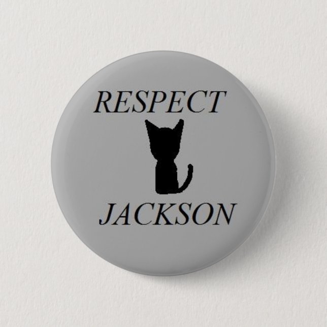 Macaron Rond 5 Cm Bouton de Jackson de respect (Devant)