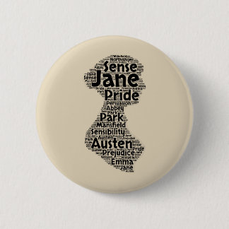 Macaron Rond 5 Cm Bouton de Jane Austen
