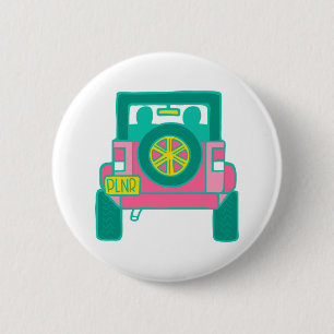 Macaron Rond 5 Cm Bouton de jeep de WCP