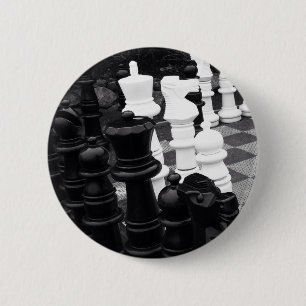 Macaron Rond 5 Cm Bouton de jeu d'échecs