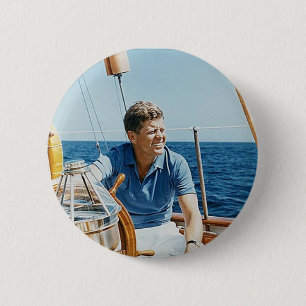 Macaron Rond 5 Cm Bouton de JFK