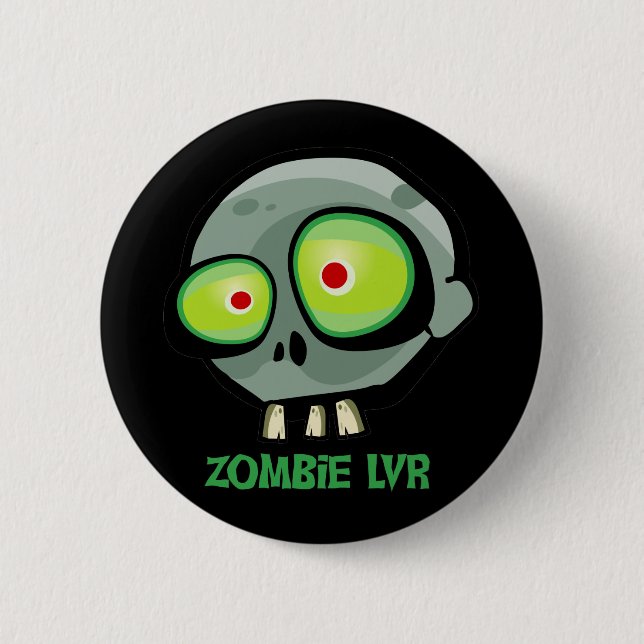 Macaron Rond 5 Cm Bouton de JIM de zombi (Devant)