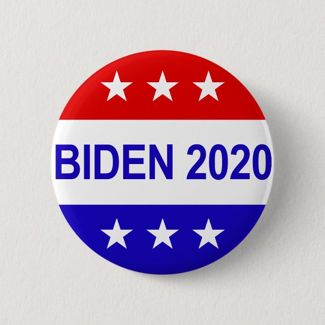 Macaron Rond 5 Cm Bouton de Joe Biden 2020 (Devant)