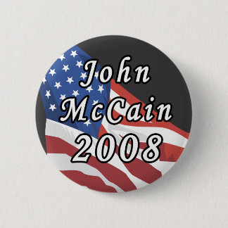 Macaron Rond 5 Cm Bouton de John McCain 2008