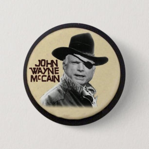 Macaron Rond 5 Cm Bouton de John Wayne McCain