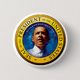 Macaron Rond 5 Cm Bouton de joint du Président Barack Obama