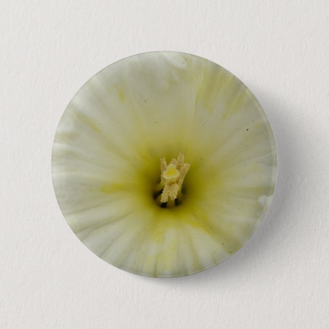 Macaron Rond 5 Cm Bouton de jonquille pâle (Devant)