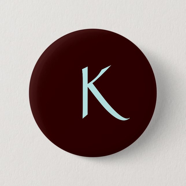 Macaron Rond 5 Cm Bouton de K (Devant)
