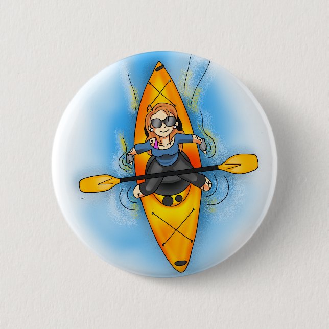 Macaron Rond 5 Cm Bouton de kayak de Khat (Devant)