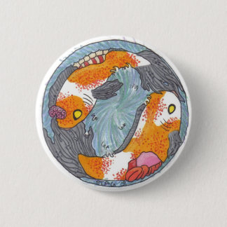 Macaron Rond 5 Cm Bouton de Koi de zombi