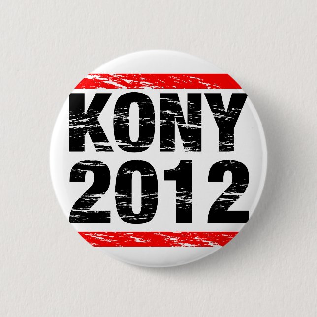 Macaron Rond 5 Cm Bouton de Kony 2012 (Devant)