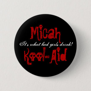 Macaron Rond 5 Cm Bouton de Kool-Aide de Micah