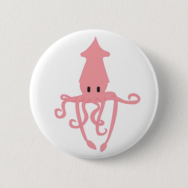 Macaron Rond 5 Cm Bouton de Kraken (Devant)