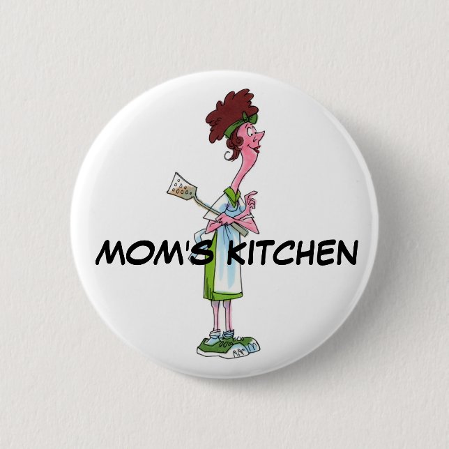 Macaron Rond 5 Cm Bouton de la cuisine de la maman (Devant)