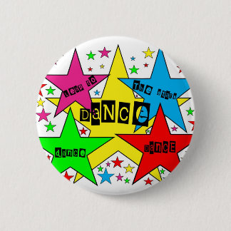 Macaron Rond 5 Cm Bouton de la danse (saut aux étoiles)