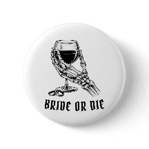 Bouton de la fête de mariée ou de mort Skeleton Ba