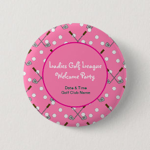 Macaron Rond 5 Cm Bouton de la ligue de golf féminine