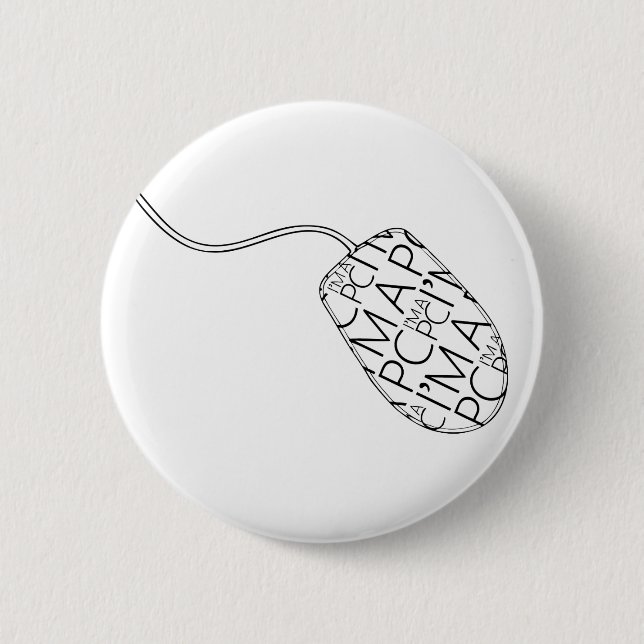 MACARON ROND 5 CM BOUTON DE LA SOURIS (Devant)