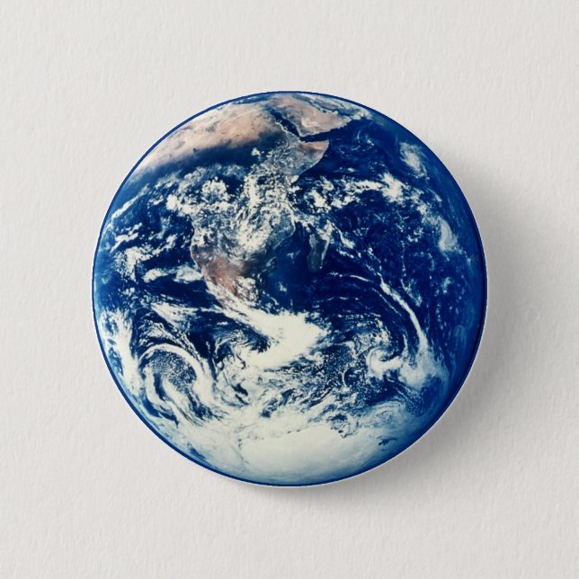 Macaron Rond 5 Cm Bouton de la terre (Devant)