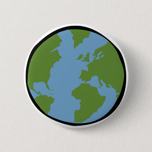 Macaron Rond 5 Cm Bouton de la terre