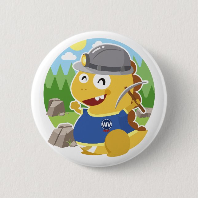 Macaron Rond 5 Cm Bouton de la Virginie Occidentale VIPKID (Devant)