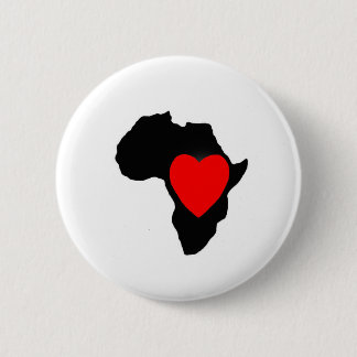 Macaron Rond 5 Cm Bouton de l'Afrique d'AMOUR, Afrique, bouton,