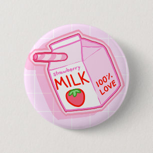 Macaron Rond 5 Cm Bouton de lait