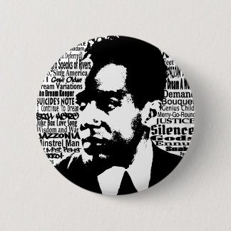 Macaron Rond 5 Cm Bouton de Langston Hughes