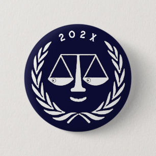 Macaron Rond 5 Cm Bouton de l'école de droit de l'avocat