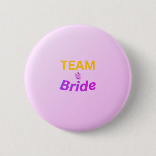 Macaron Rond 5 Cm Bouton de l'équipe de la mariée