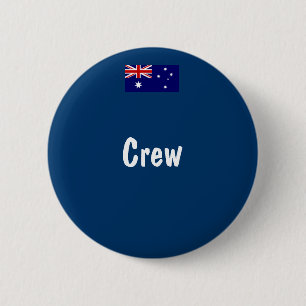 Macaron Rond 5 Cm Bouton de l'équipe du drapeau australien