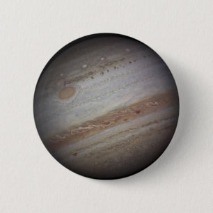 Macaron Rond 5 Cm Bouton de l'espace de Jupiter de planète