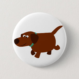 Macaron Rond 5 Cm Bouton de lessive au chocolat au labrador
