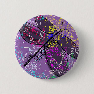 Macaron Rond 5 Cm Bouton de libellule