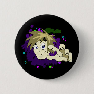 Macaron Rond 5 Cm Bouton de l'illustrateur X